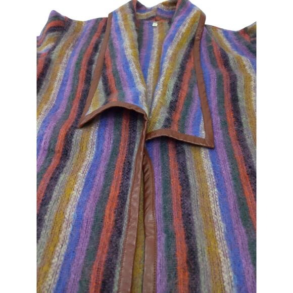 Vintage Mohair Jacket with Leather Trim - Picture 13 of 14